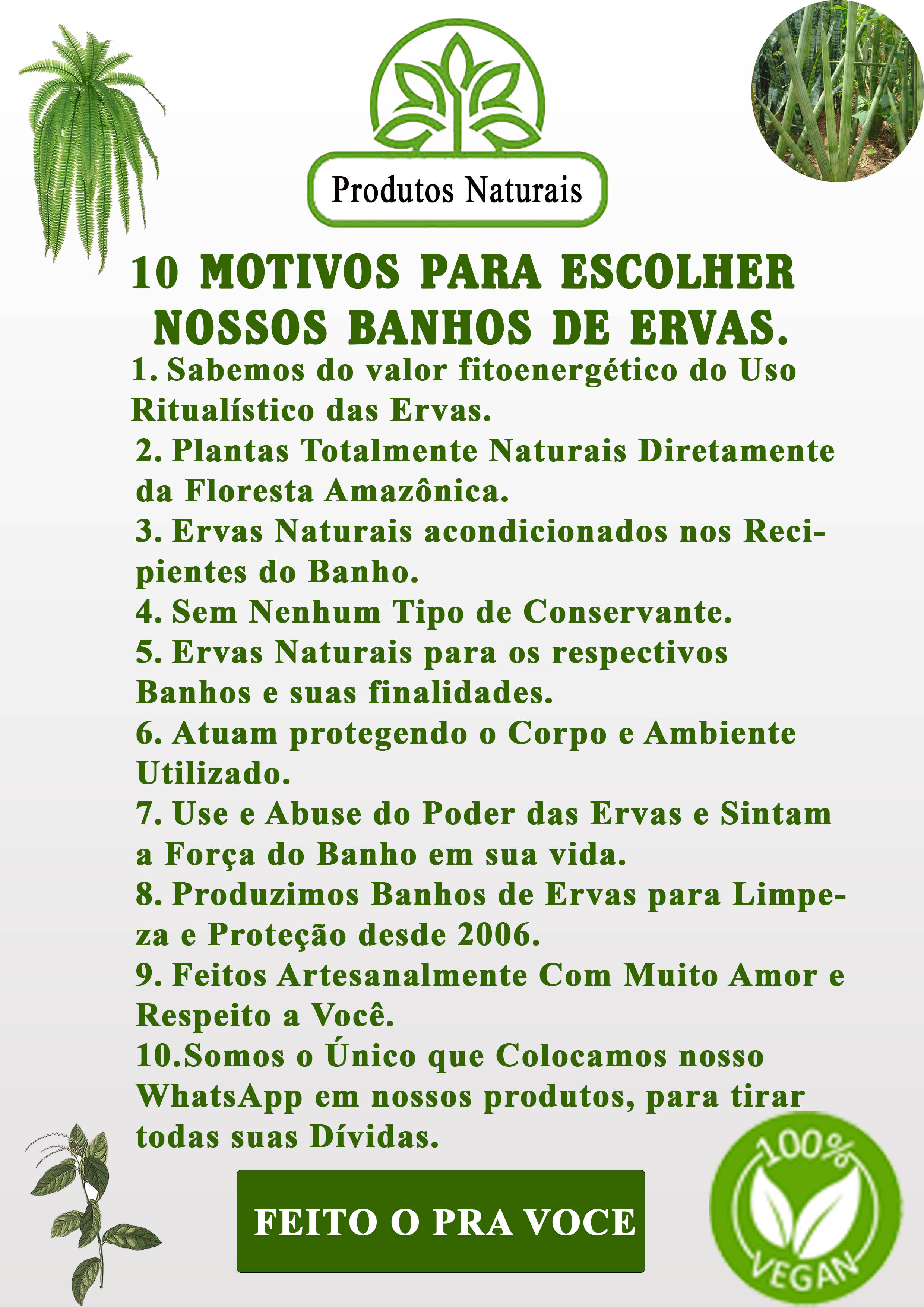 10 Motivos para escolher Banhos 7 Linhas da umbanda
